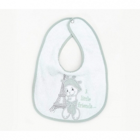 Bambino Casa - Лигавник с бродерия Paris mint 